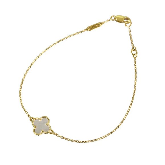 Van Cleef & Arpels Sweet Alhambra Yellow gold shell Bracelet - Picture 1 of 13